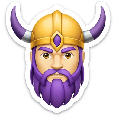 Vikings logo sticker