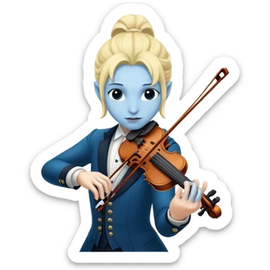 laufey playing the violin  sticker