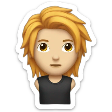 chevy camaro with emo hair sticker