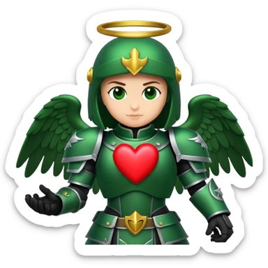 Warhammer dark angel send heart emoji to everyone sticker