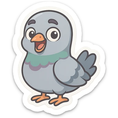 funny pigeon sticker