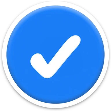 Tick tock verified badge sticker