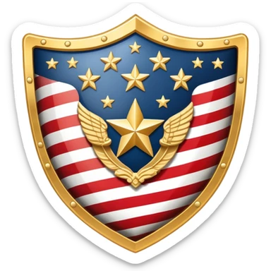The American shield sticker