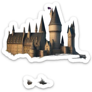 Hogwarts castle sticker