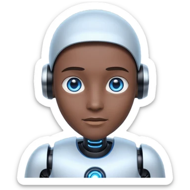 Black avatar that manages all audit and explanations sticker