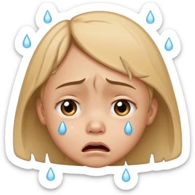 Ağlayan çocuk sticker