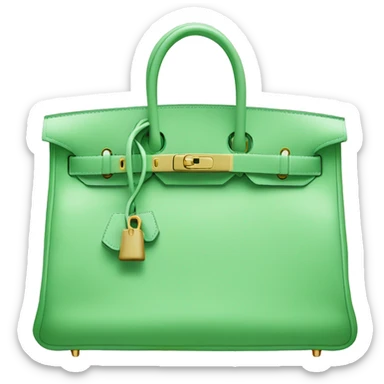 light green hermes birkin bag sticker
