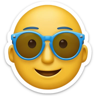 😎 emoji woth multiple colour sunglass sticker