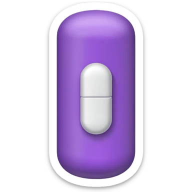 Pill purple sticker