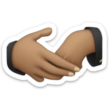 hand shaking bey bey  sticker