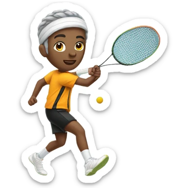 badminton player sticker