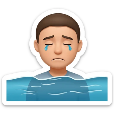 Cry me a river sticker