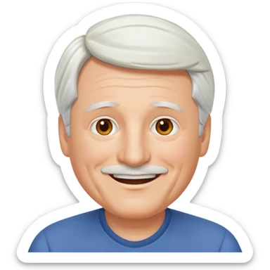 charles martinet no moustache sticker