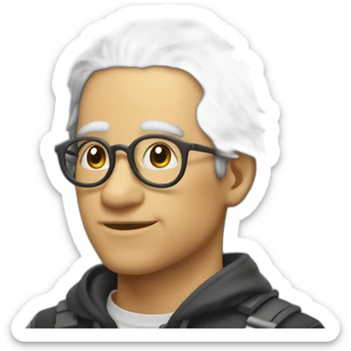 Michou rigole sticker