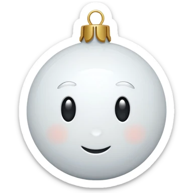 White christmas elements sticker