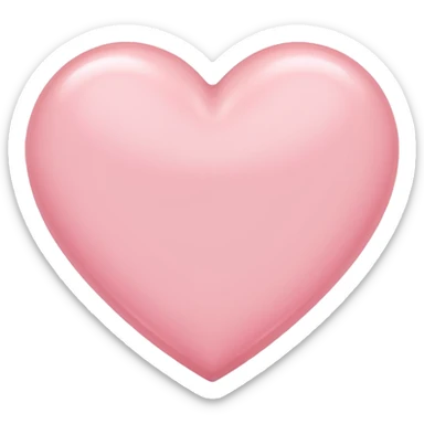 Corazón rosa claro sticker