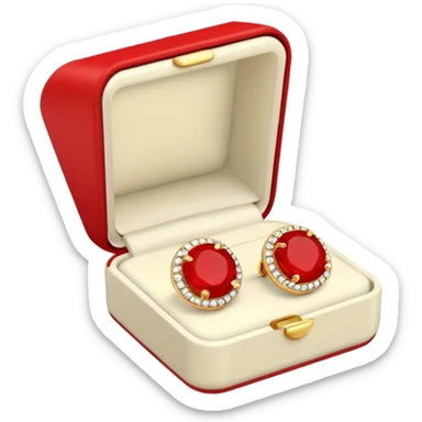Earrings (in red box, front view) – Ivory, no need to add face or emoji sticker