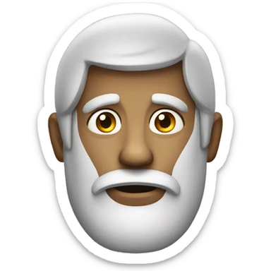 a man who is not sure sticker