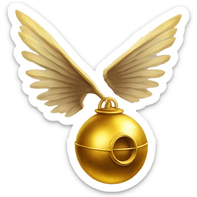Golden snitch ball harry potter sticker