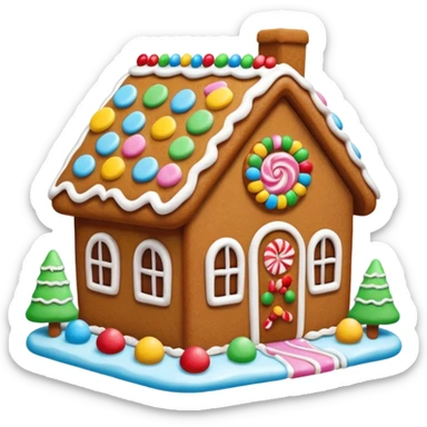 gingerbread house sticker