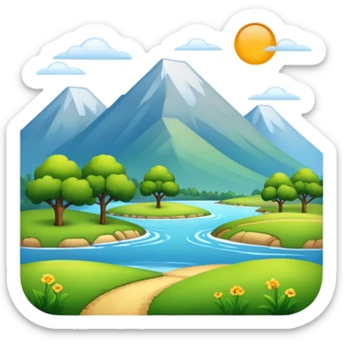 Landscape  sticker