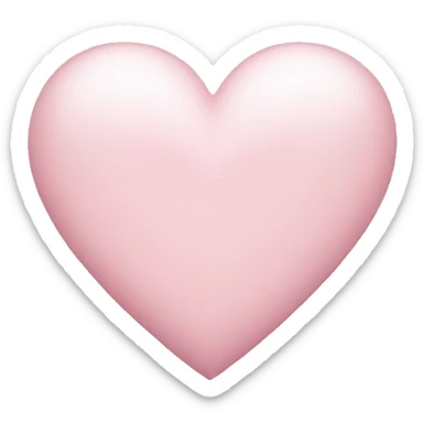 Light pink heart sticker
