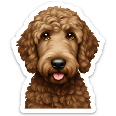 goldendoodle dark brown sticker