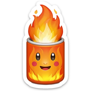 A mini luminous fire, a cute one and has a jersey the reads BS1 sticker