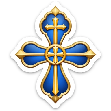 Bishop's emblem with a touch of dark blue sticker