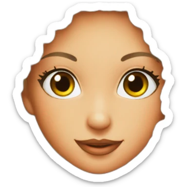 carrot mink one piece sticker