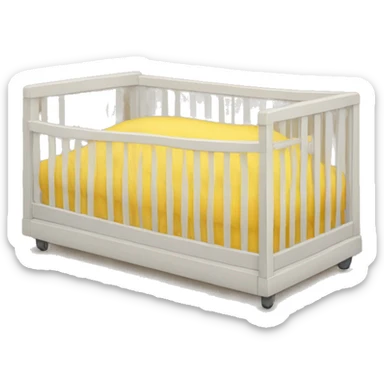 heart eyes yellow emoji no body inside a crib sticker