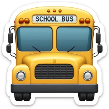 yellow school bus sticker