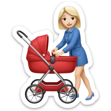 pram walk sticker