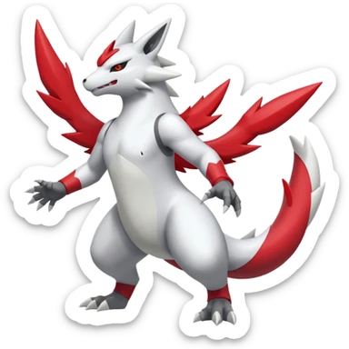 Reshiram-Zangoose-Gabite-Fusion (full body) sticker