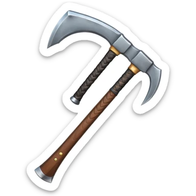 double-headed axe sticker