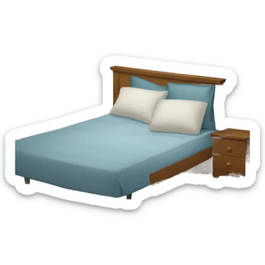 Acostada en la cama sticker