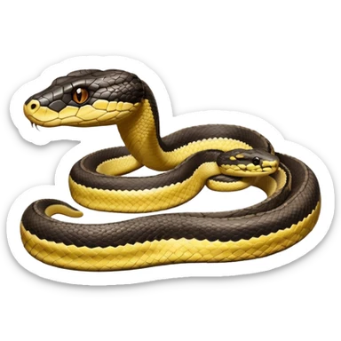 python regius detailed realistic,, full image flat  side profile 75% front facing full  design in 3d soft l centered composition 
cartoon style 140x140 pixels sticker