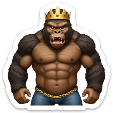 King Kong Brainrot sticker