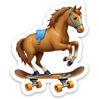 Cavalo de skate sticker