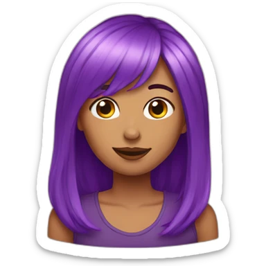 purple haired karen LGBT sticker