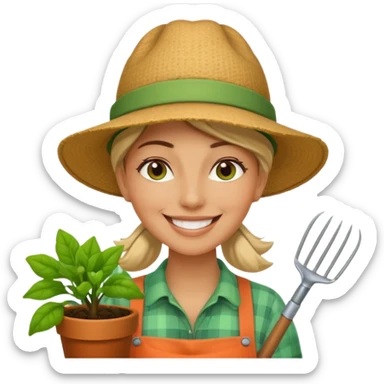 Urban Gardener woman sticker