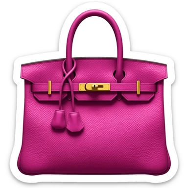 magenta matte kelly hermes bag sticker