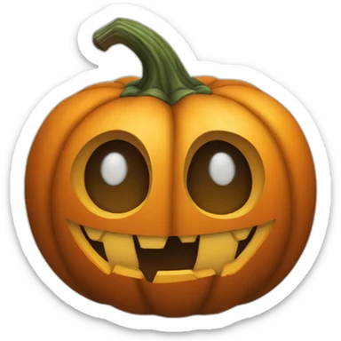 pumpkin for halloween sticker