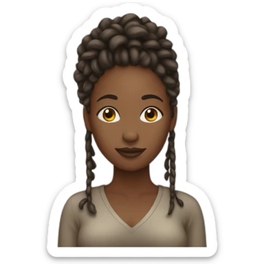 African women with locs sticker