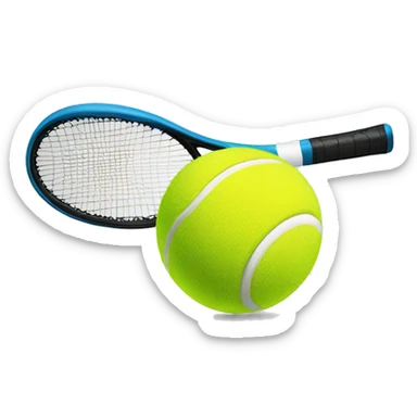 Tennis ball sticker