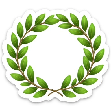 Laurel wreath sticker