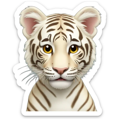 Tigre albinos sticker