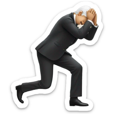 gentlemen bowing sticker