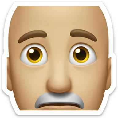 Bald eagle weeping tears sticker