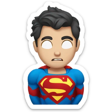 Super man cry sticker